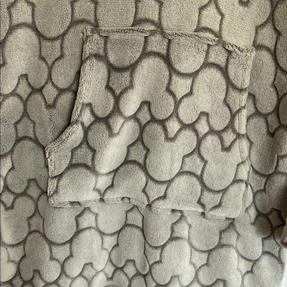 Disney Gray Hooded Robe with Mickey Pattern - Picture 2 of 12